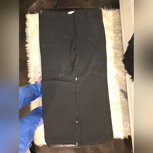 New York & Company Black Stretch Material Wide Leg Dress Pants